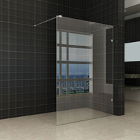 Wiesbaden Wiesbaden Less Profielloos Inloopdouche - Nano Coating - 8mm Helder Glas - 120x200cm - Chroom
