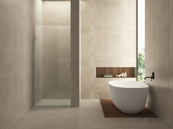 Wiesbaden Wiesbaden Less Profielloos Nisdeur - Nano Coating - 8mm Helder Glas - 90x200cm - Chroom