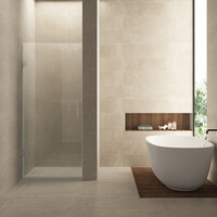 Wiesbaden Wiesbaden Less Nisdeur - Nano Coating - 8mm Helder Glas - 100x200cm - Chroom