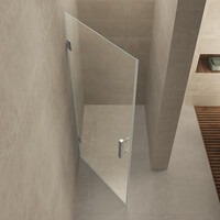 Wiesbaden Wiesbaden Less Nisdeur - Nano Coating - 8mm Helder Glas - 100x200cm - Chroom