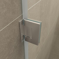 Wiesbaden Wiesbaden Less Nisdeur - Nano Coating - 8mm Helder Glas - 100x200cm - Chroom