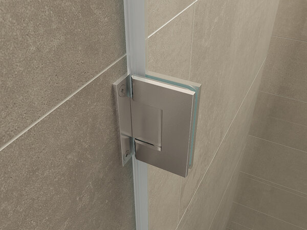 Wiesbaden Wiesbaden Less Nisdeur - Nano Coating - 8mm Helder Glas - 100x200cm - Chroom