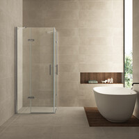 Wiesbaden Wiesbaden Corner Douchecabine - Vierkant - Nano Coating - 8mm Helder Glas - 90x90x200cm - Chrome