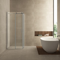 Wiesbaden Wiesbaden Corner Douchecabine - Vierkant - Nano Coating - 8mm Helder Glas - 90x90x200cm - Chrome