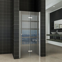 Wiesbaden Wiesbaden Maki Vouwdeur - Rechts Scharnierprofiel - Nano Coating - 8mm Helder Glas - 90x202cm - Chroom