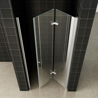 Wiesbaden Wiesbaden Maki Vouwdeur - Rechts Scharnierprofiel - Nano Coating - 8mm Helder Glas - 90x202cm - Chroom