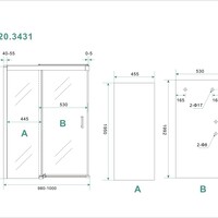 Wiesbaden Wiesbaden Puerta Softclose Schuifdeur - Muurprofiel - Nano Coating - 8mm Helder Glas - 100x200cm - Chroom