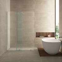 Wiesbaden Wiesbaden Puerta Profielloos Inloopdouche Verlengwand - Nano Coating - 10mm Helder Glas - 100x200cm - Chroom