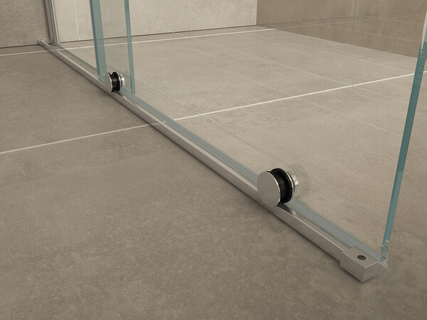 Wiesbaden Wiesbaden Puerta Profielloos Inloopdouche Verlengwand - Nano Coating - 10mm Helder Glas - 100x200cm - Chroom