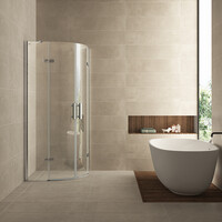 Wiesbaden Wiesbaden Double Douchecabine met 2 Draaideuren - Kwartrond - Nano Coating - 8mm Helder Glas - 90x90x200cm - Chrome