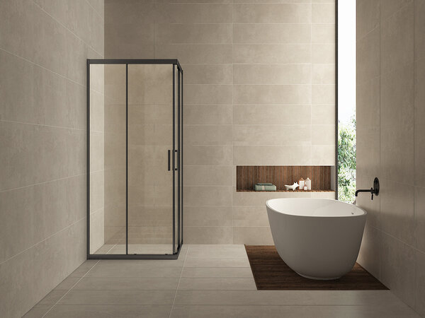 Wiesbaden Wiesbaden Skyline Hoekinstap met 2 Schuifdeuren - Nano Coating - 8mm Helder Glas - 80x80x200cm - Mat Zwart