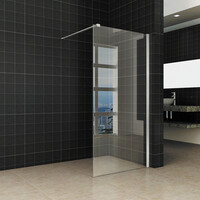 Wiesbaden Wiesbaden Brush Inloopdouche - Nano Coating - 10mm Helder Glas - 90x200cm - RVS