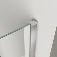 Wiesbaden Wiesbaden Brush Inloopdouche - Nano Coating - 10mm Helder Glas - 90x200cm - RVS