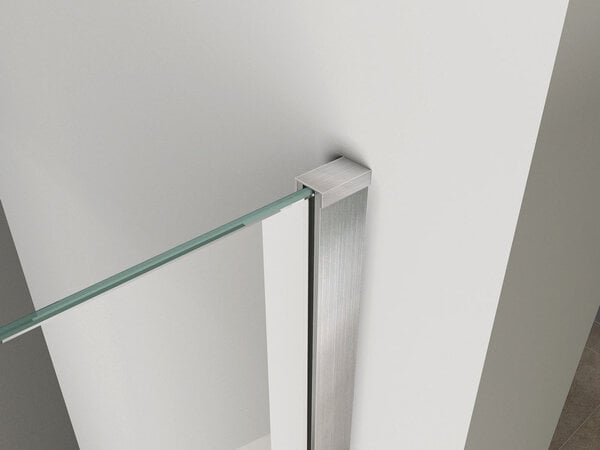 Wiesbaden Wiesbaden Brush Inloopdouche - Nano Coating - 10mm Helder Glas - 100x200cm - RVS