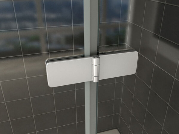 Wiesbaden Wiesbaden Pento Vouwbaar Badwand - Nano Coating - 6mm Helder Glas - 100x140cm - Chroom