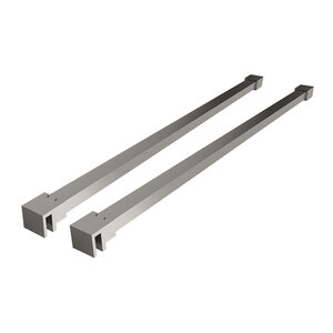 Wiesbaden Slim Set Stabilisatiestangen voor Vrijstaande Inloopdouche - 120cm - Chrome