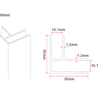 Wiesbaden Wiesbaden Comfort Hoekprofiel - 10mm - 200cm - Mat Wit