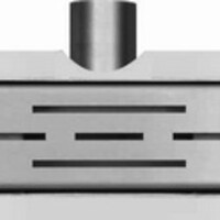 Wiesbaden Wiesbaden Douchegoot met Rooster, Vloerflens en Zijuitloop - 50cm - RVS