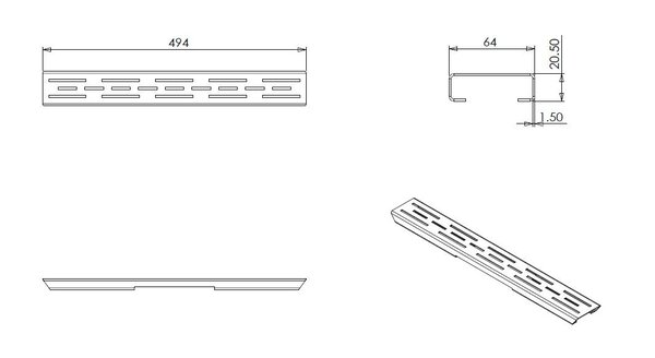 Wiesbaden Wiesbaden Rooster - 50cm - Mat Zwart