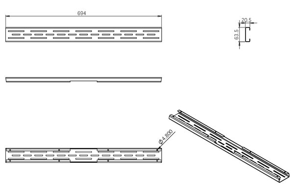 Wiesbaden Wiesbaden Rooster - 70cm - Mat Zwart
