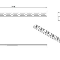 Wiesbaden Wiesbaden Rooster - 100cm - Mat Zwart