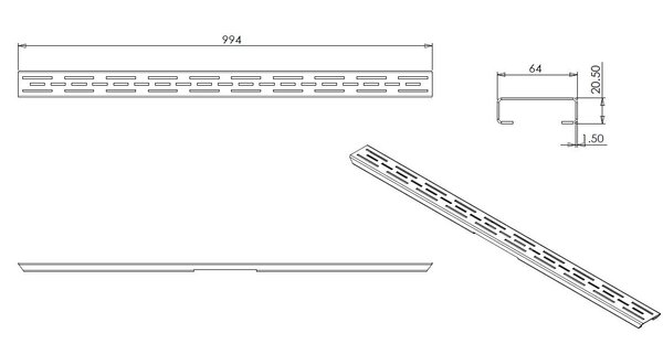 Wiesbaden Wiesbaden Rooster - 100cm - Mat Zwart