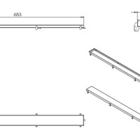 Wiesbaden Wiesbaden Tegelinlegrooster - 70cm - RVS