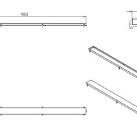 Wiesbaden Wiesbaden Tegelinlegrooster - 100cm - RVS