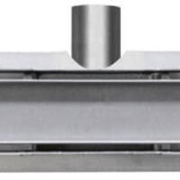 Wiesbaden Wiesbaden Douchegoot met Tegelrooster, Vloerflens en Zijuitloop - 50cm - RVS