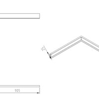 Wiesbaden Wiesbaden Compo Voorzetpaneel inclusief Set Poten - Vierkant - Acryl - 90x90x4cm - Wit