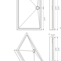 Wiesbaden Wiesbaden Compo Voorzetpaneel inclusief Set Poten - Rechthoek - Acryl - 160x90x4cm - Wit