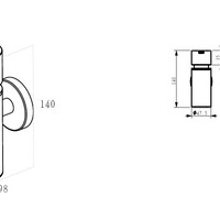 Wiesbaden Wiesbaden Alonzo Zeepdispenser - Geborsteld RVS