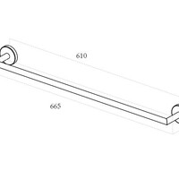 Wiesbaden Wiesbaden Alonzo Handdoekrek - Geborsteld Messing