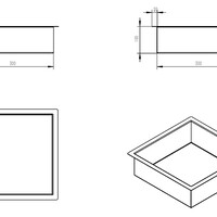 Wiesbaden Wiesbaden Demis Inbouwnis - 30x30x10cm - Mat Wit