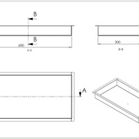 Wiesbaden Wiesbaden Demis Inbouwnis - 60x30x7cm - Geborsteld Brons Koper