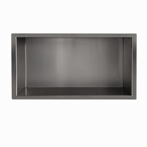 Wiesbaden Demis Inbouwnis - 60x30x7cm - Gunmetal