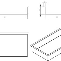 Wiesbaden Wiesbaden Demis Inbouwnis - 60x30x10cm - Mat Wit