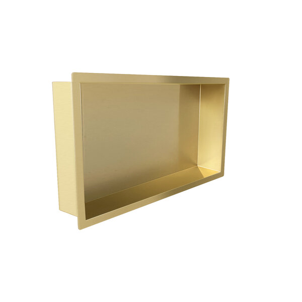 Wiesbaden Wiesbaden Demis Inbouwnis - 60x30x10cm - Geborsteld Messing