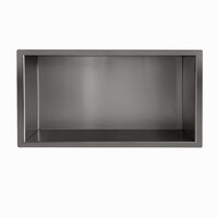 Wiesbaden Wiesbaden Demis Inbouwnis - 60x30x10cm - Geborsteld Gunmetal