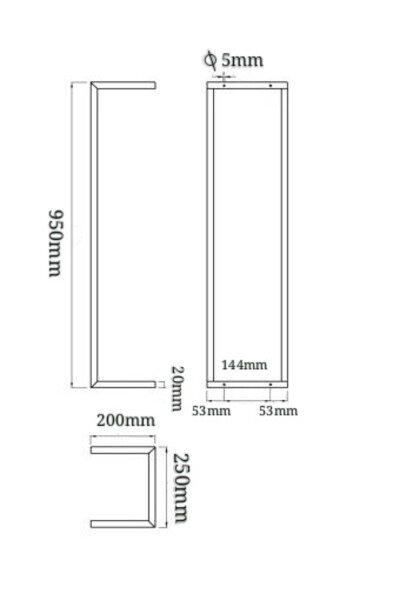 Wiesbaden Wiesbaden Loft Handdoekrek 95x25x20cm - RVS
