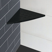 Wiesbaden Wiesbaden Inwall Hoekplanchet 29x29cm - Mat Zwart