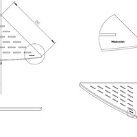 Wiesbaden Wiesbaden Inwall Hoekplanchet 29x29cm - RVS