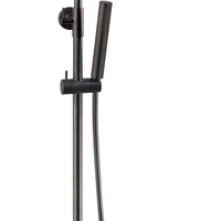 Wiesbaden Wiesbaden Caral Thermostatische Opbouw Douchekraan met Glijstang en Staaf Handdouche - Ø25cm - Geborsteld Gunmetal