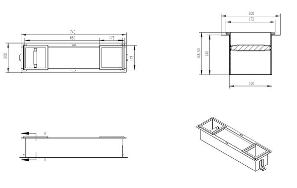 Xellanz Xellanz Inbouw Toilet- en Reserverolhouder - RVS