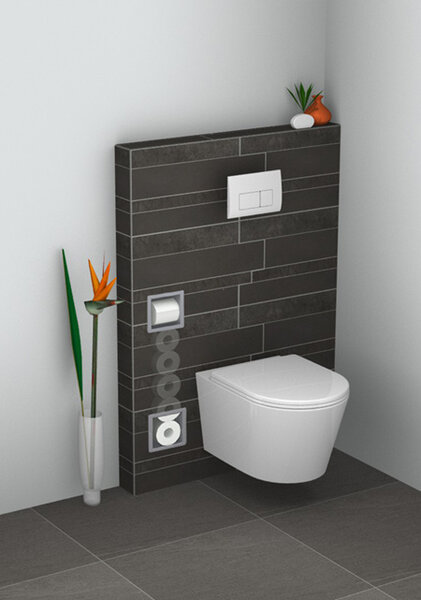 Xellanz Xellanz Inbouw Toilet- en Reserverolhouder - RVS