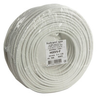 Huishoudsnoer VMVL - 2x1,0mm - 100mtr - Wit