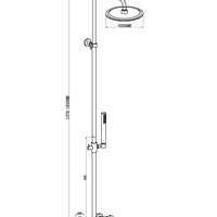 Wiesbaden Wiesbaden Caral Bad Regendouche Verlengbuis - 50cm - Chroom