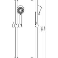 Wiesbaden Wiesbaden Cadans Glijstangset - Geborsteld Messing