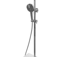 Wiesbaden Wiesbaden Nuovo Thermostatische Opbouw Regendouche met Kraan, Glijstang en 3-Standen Handdouche - Ø30cm - Chroom