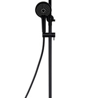 Wiesbaden Wiesbaden Nuovo Thermostatische Opbouw Regendouche met Kraan, Glijstang en 3-Standen Handdouche - Ø30cm - Mat Zwart